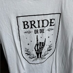 White bride t-shirt